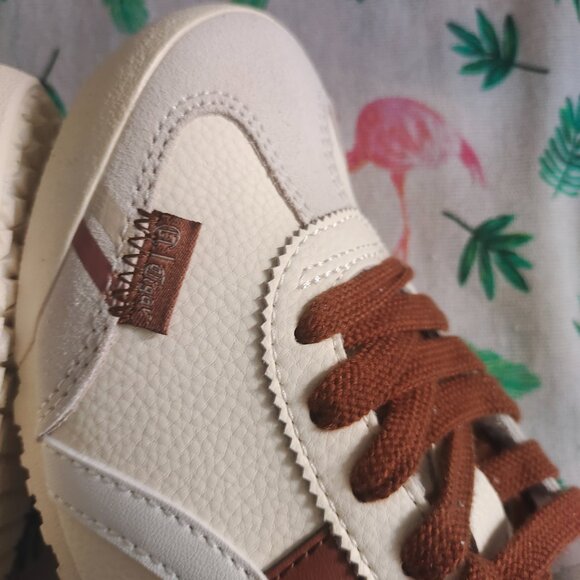 Onitsuka Tiger GSM White/Brown Shoes - Picture 3 of 6